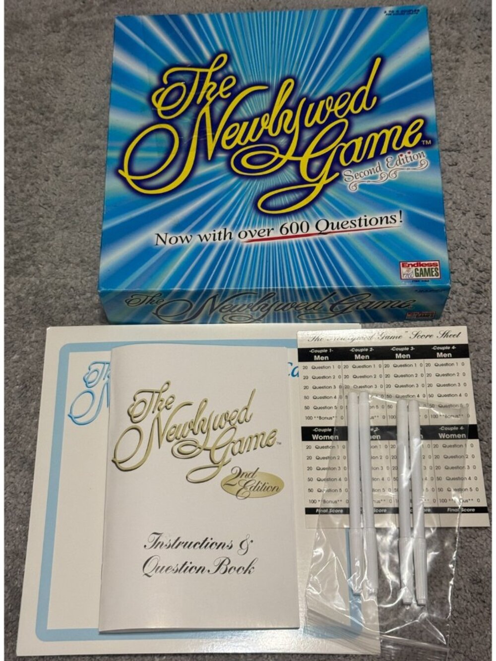 The Newlywed Game Second Edition Over 600 Questions 2004 Endless Games Complete